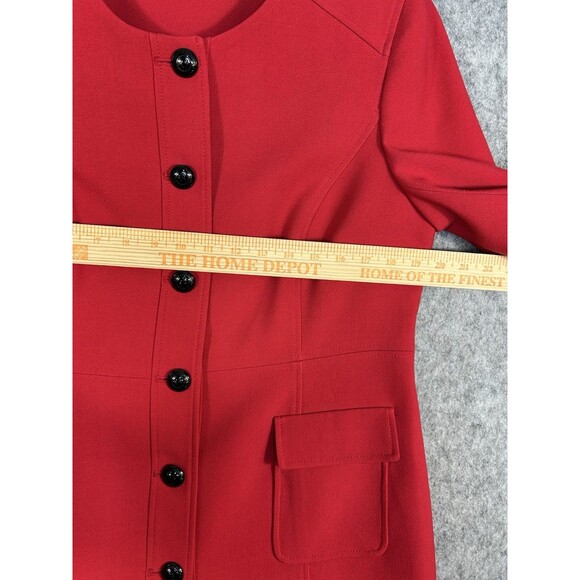 Karl Lagerfeld Women's Long Jacket Blazer Size 12 Red - Picture 6 of 10